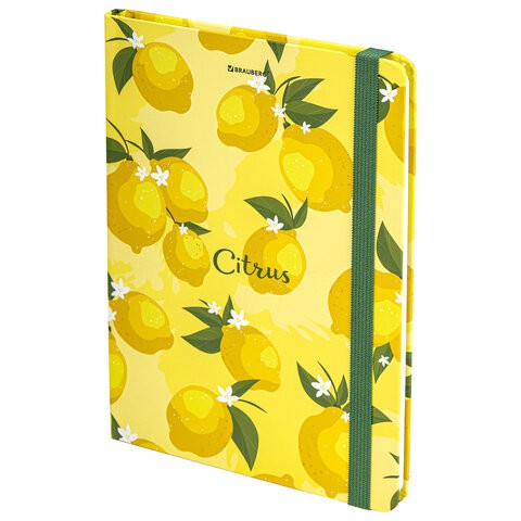 Блокнот А5 Brauberg Lemons 96 листов, без линовки 113727 цена за 4 шт , 